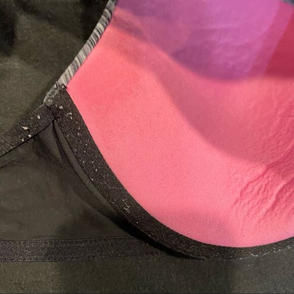 Victoria Secret Pink Black & White Heathered Push Up Bra Womens 34C Underwire - Picture 5 of 7